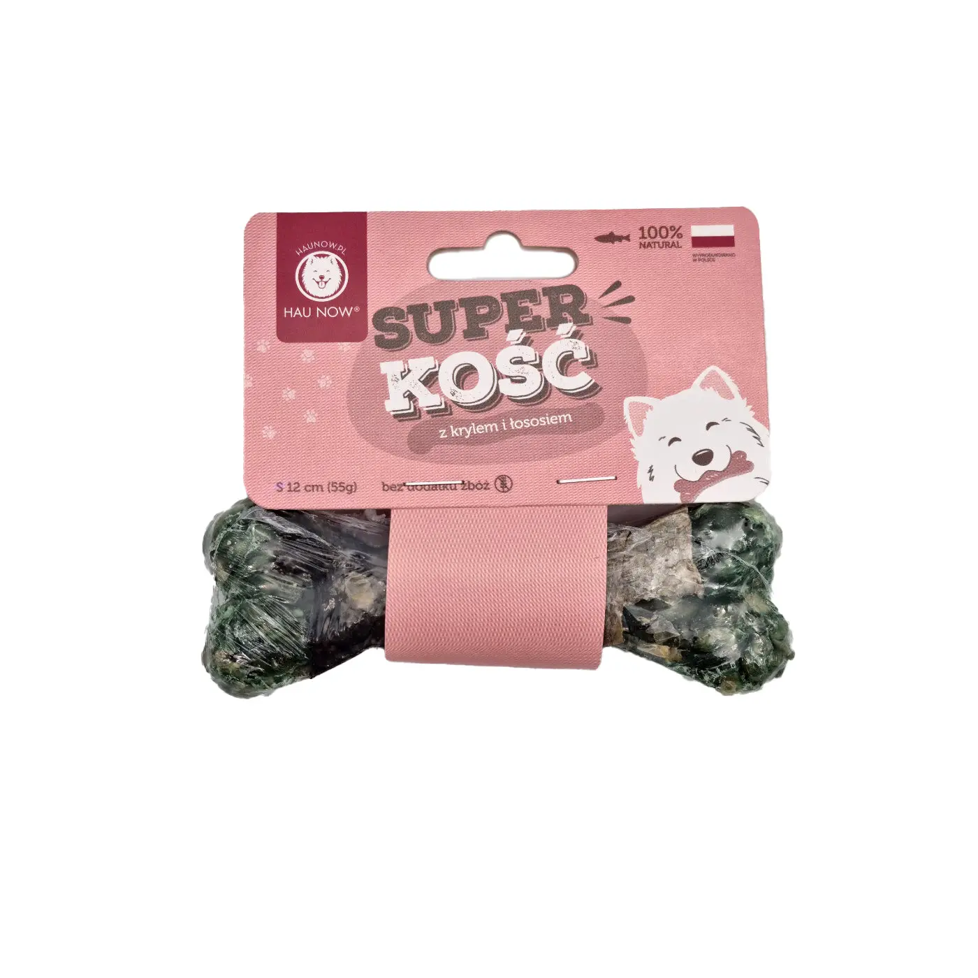 HAUNOW SUPER KOŚĆ GRYZAK DLA PSA KRYL I ŁOSOŚ S