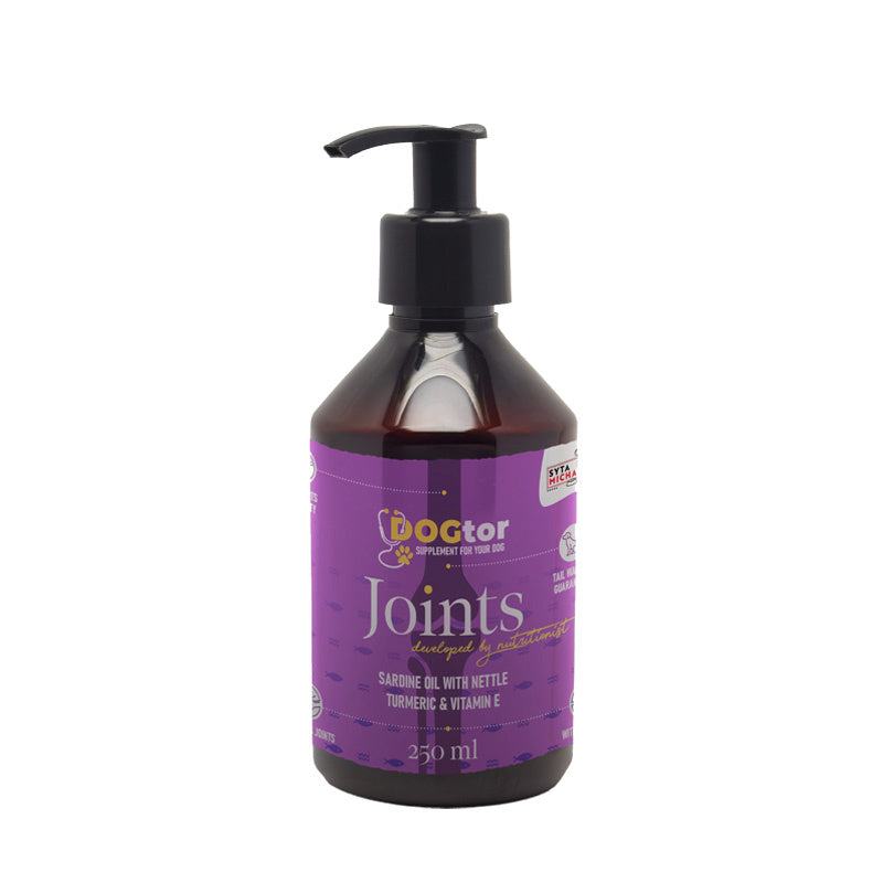 SYTA MICHA DOGTOR OLEJ JOINTS 250 ML - OLEJ DLA PSA WSPIERAJĄCY STAWY