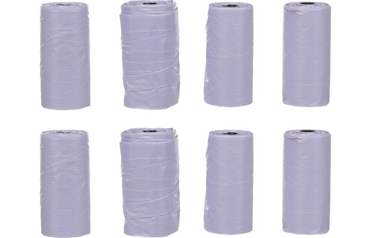 FLAMINGO POOP BAG BASIC PASTEL PURPLE 8X15PCS