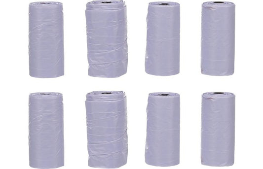 FLAMINGO POOP BAG BASIC PASTEL PURPLE 8X15PCS