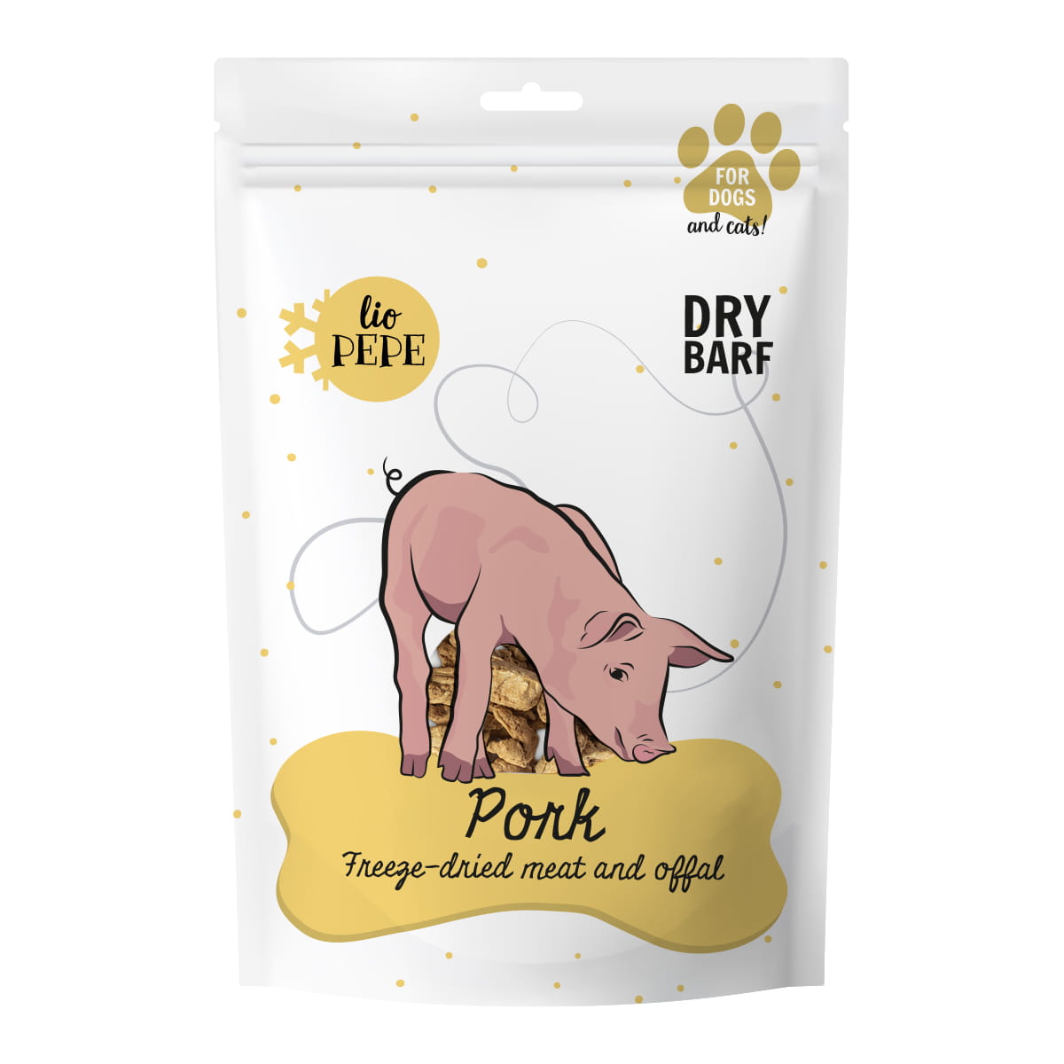 PAKA ZWIERZAKA PEPE PRZYSMAKI DLA PSA LIO WIEPRZOWINA (POLĘDWICA) 60G