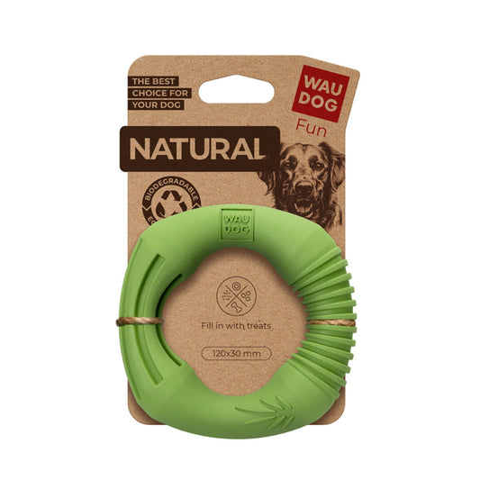 WAUDOG FUN NATURAL PIERŚCIEŃ 12CM ZIELONY