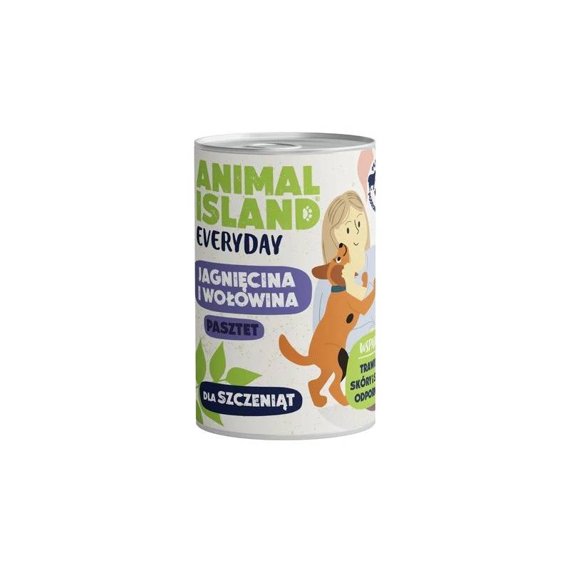 ANIMAL ISLAND MOKRA KARMA DLA PSA EVERYDAY JUNIOR WOŁOWINA Z JAGNIĘCINĄ 400G
