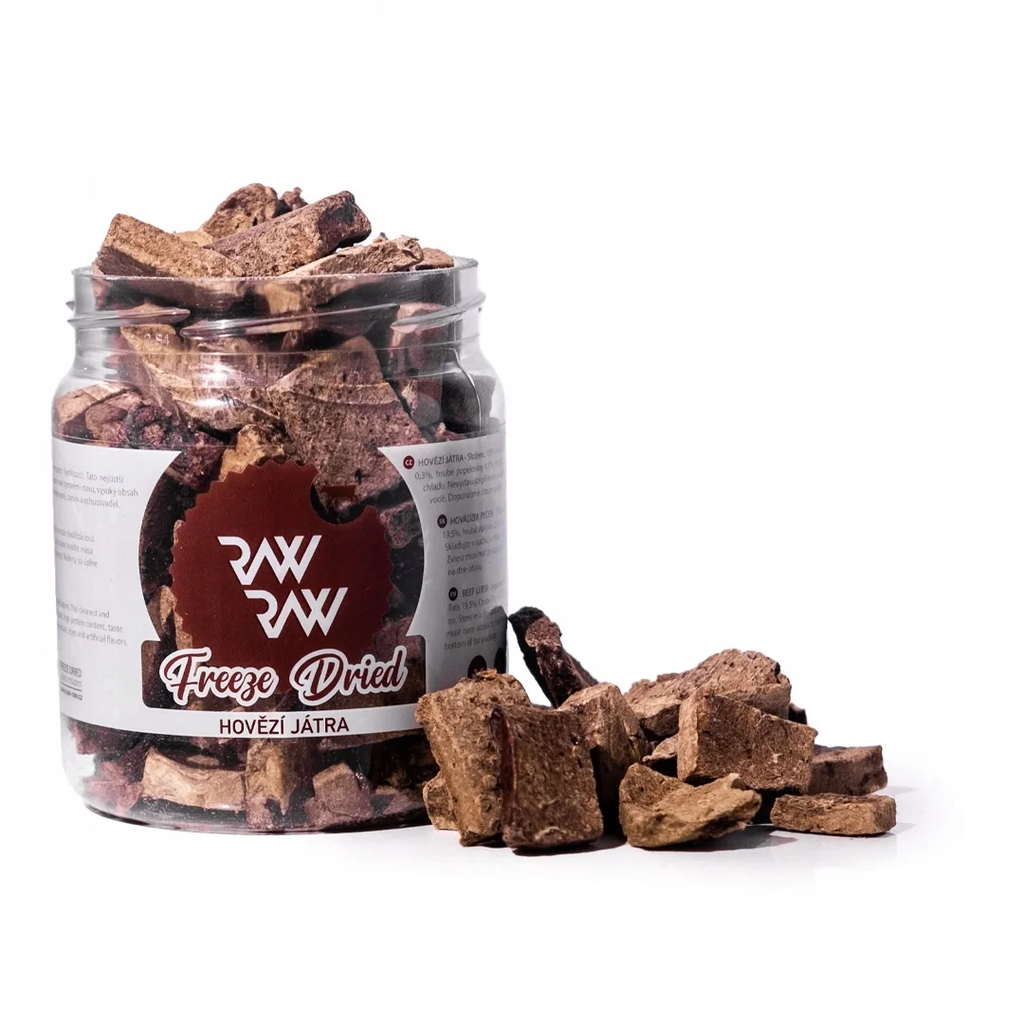 RAW RAW LIOFILIZOWANA WĄTROBA WOŁOWA 90G