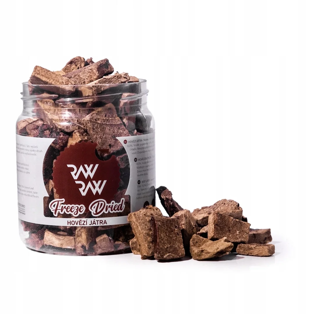 RAW RAW LIOFILIZOWANA WĄTROBA WOŁOWA 90G