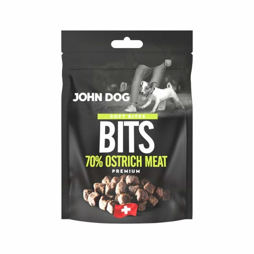 JOHN DOG PRZYSMAKI DLA PSA CHAPSY SOFT STRUŚ 100G