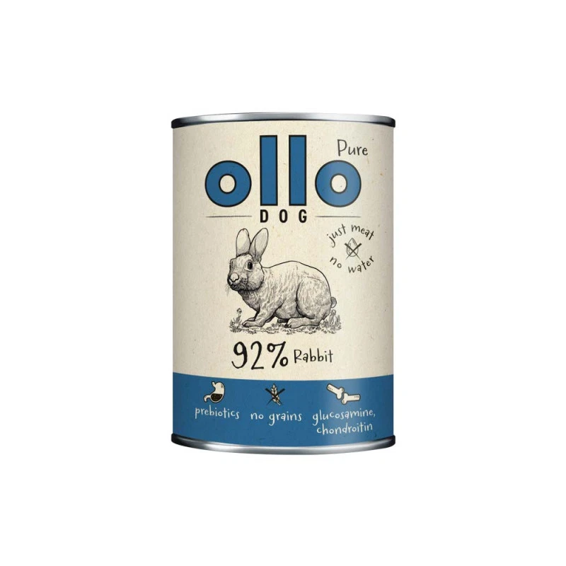 OLLO PURE MOKRA KARMA DLA PSA KRÓLIK 400G