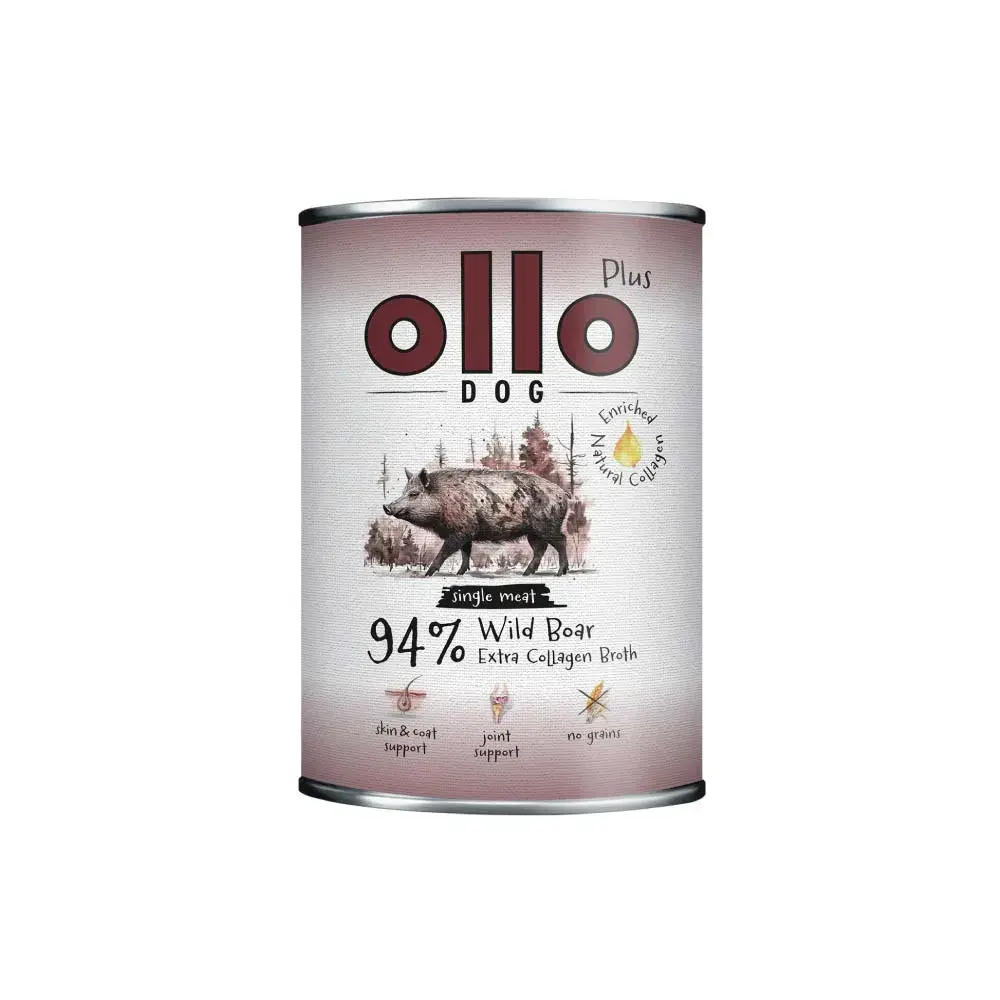 OLLO PLUS KOLAGEN MOKRA KARMA PIES DZIK 400G