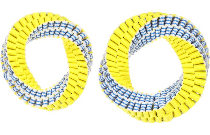 FLAMINGO DT GLOWA RING BLUE/YELLOW L 15X15X4CM