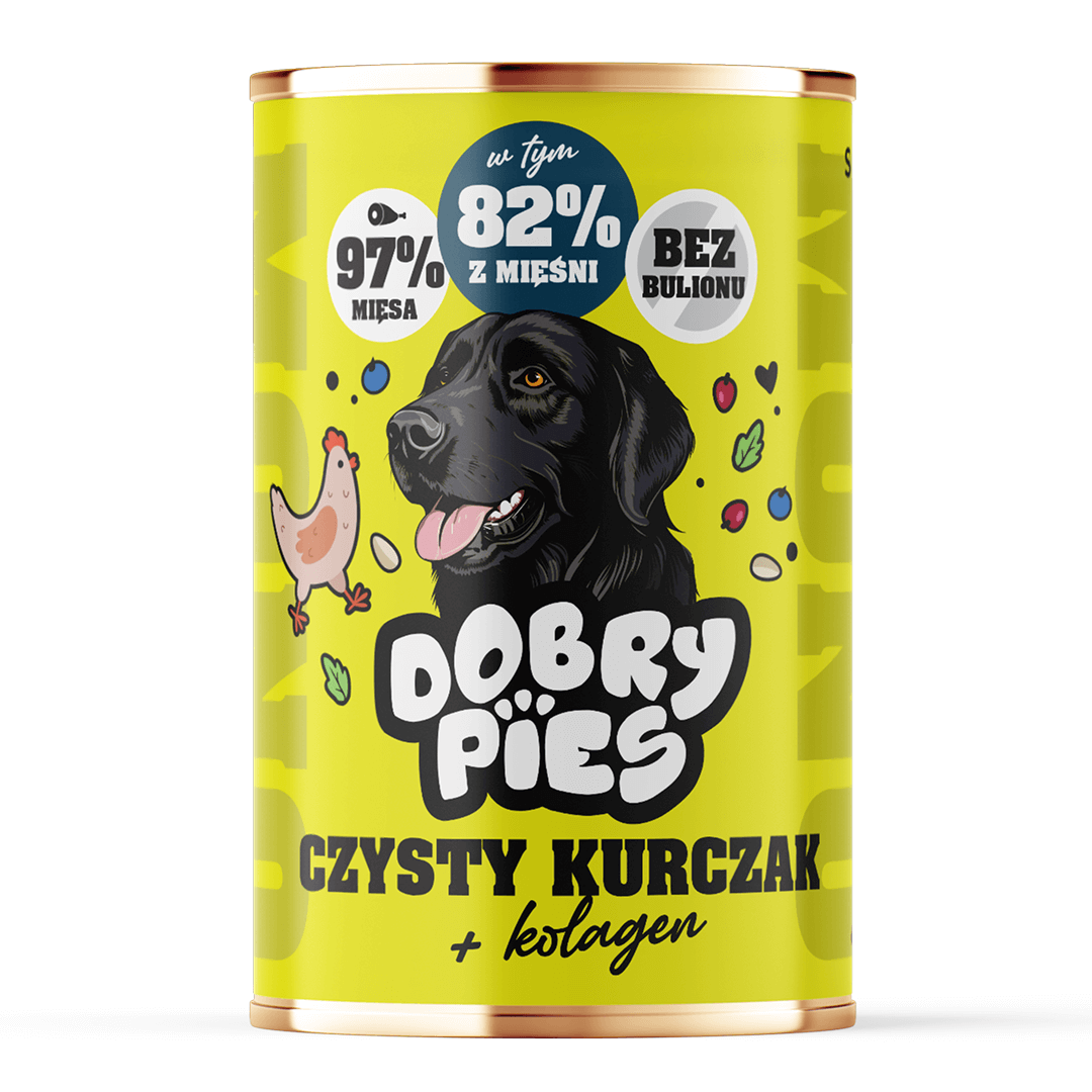 DOBRY PIES MONO MOKRA KARMA PIES CZYSTY KURCZAK 400G
