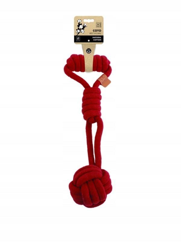 M-PETS ZABAWKA BAWEŁNIANA COTO CROSS 60CM CZERWONY