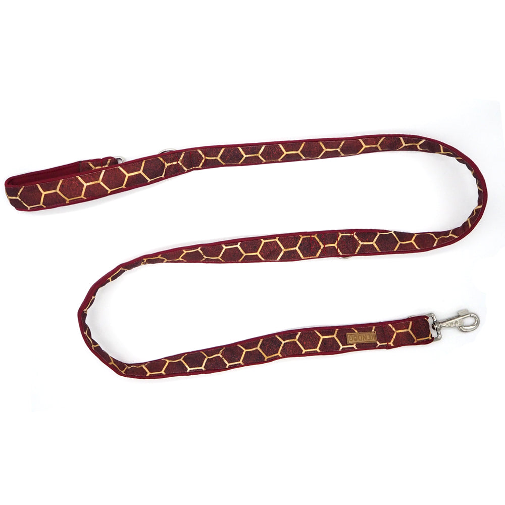 KENDOG SMYCZ PRZEPINANA BORDO PLASTRY MIODU 300CM 2CM