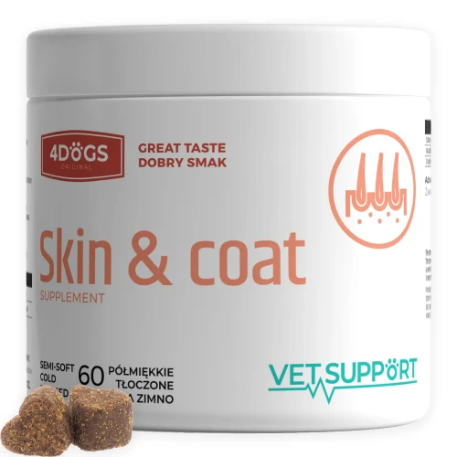 4DOGS VETSUPPORT SKIN & COAT 180G - SKÓRA I SIERŚĆ