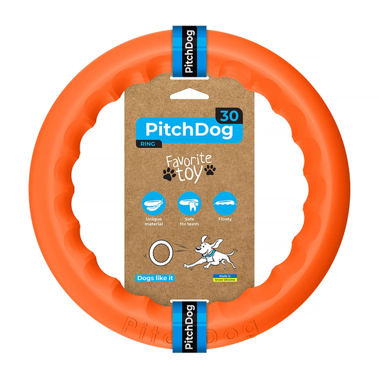 PITCHDOG PIERŚCIEŃ 28CM POMARAŃCZOWY