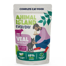 ANIMAL ISLAND MOKRA KARMA KOT EVERYDAY CIELĘCINA W GALARECIE 85G