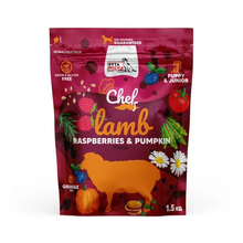 SYTA MICHA CHEF JUNIOR SUCHA KARMA DLA PSA JAGNIĘCINA, MALINY, DYNIA 1,5KG