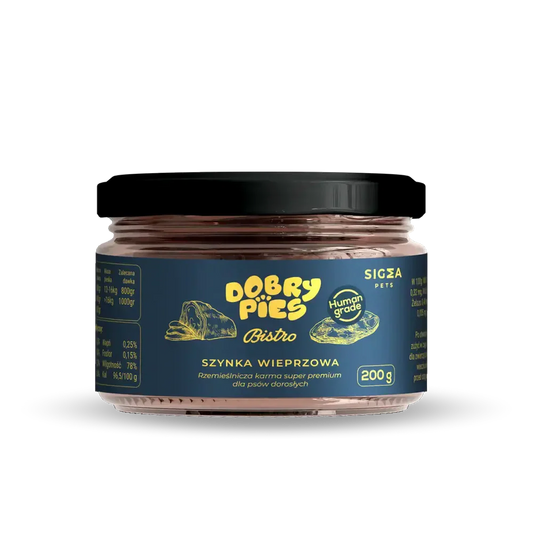 DOBRY PIES BISTRO MOKRA KARMA PIES SZYNKA WIEPRZOWA 200G