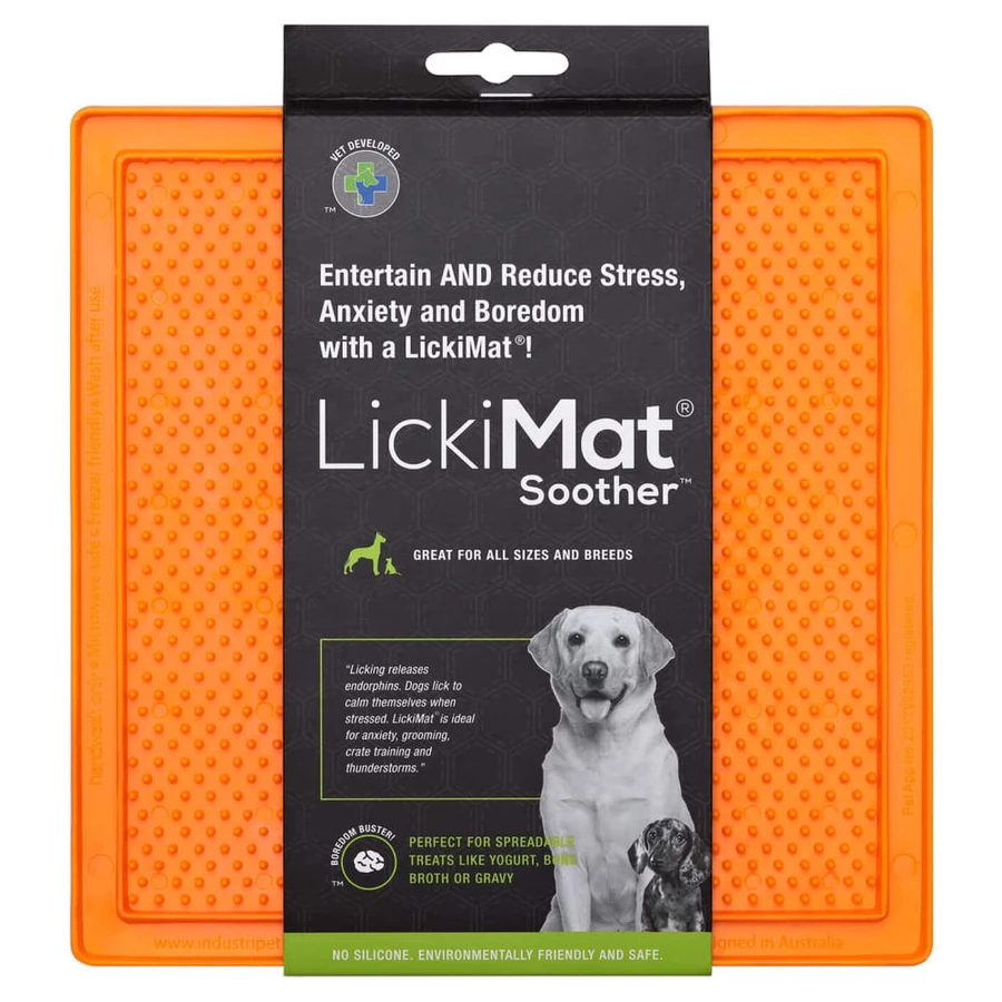 LICKIMAT CLASSIC SOOTHER POMARAŃCZOWA - MATA DO LIZANIA