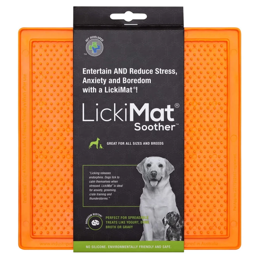 LICKIMAT CLASSIC SOOTHER POMARAŃCZOWA - MATA DO LIZANIA