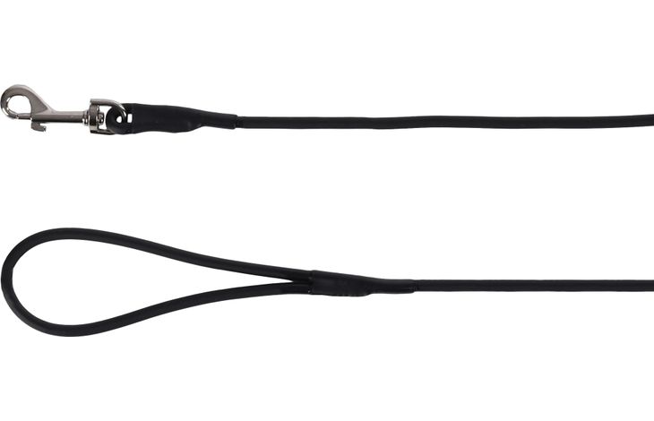 FLAMINGO DOG TRAINING AND TRACKING LEASH CASPAR BLACK 5M 6MM