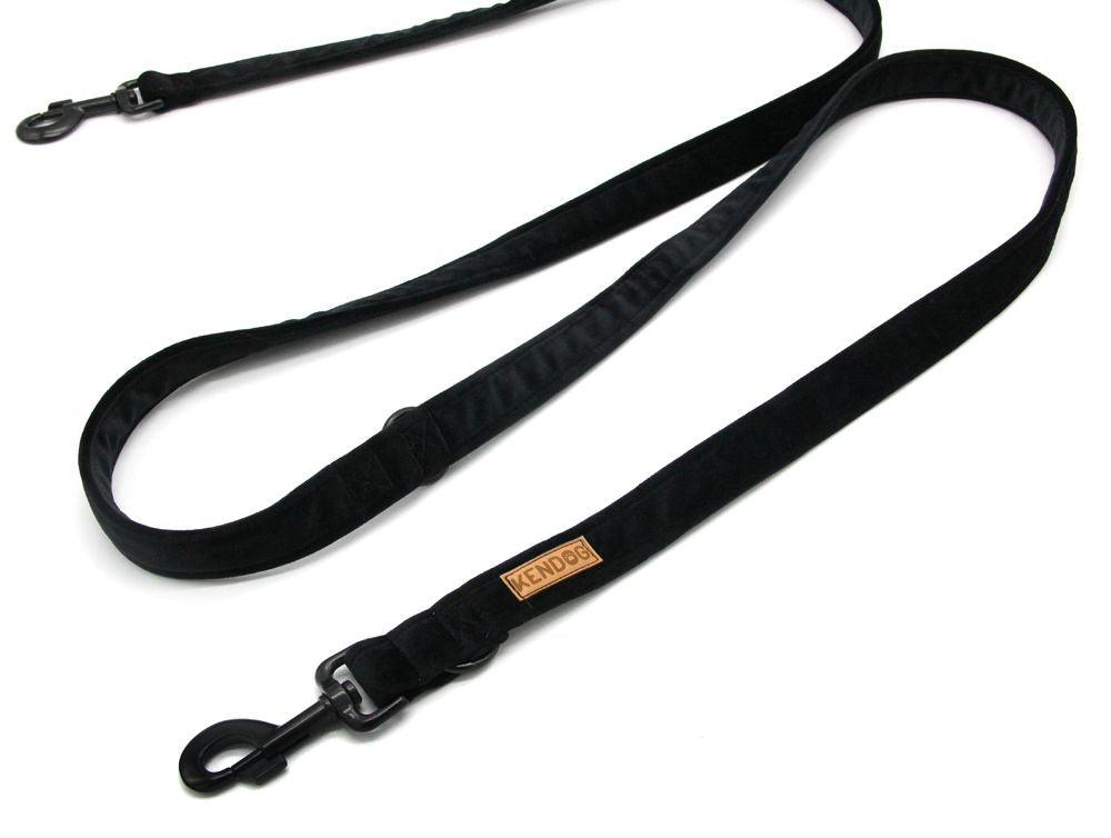 KENDOG SMYCZ PRZEPINANA VELVET BLACK 300CM