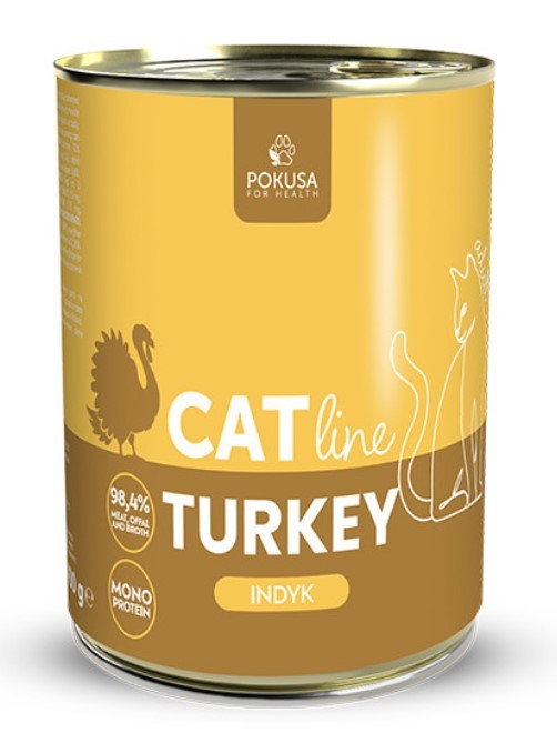 POKUSA CAT LINE MOKRA KARMA DLA KOTA TURKEY 400G