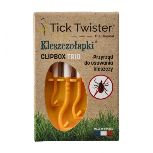 TICK TWISTER KLESZCZOŁAPKI CLIPBOX, POMARAŃCZOWE