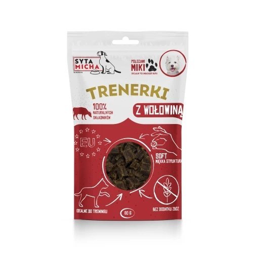 SYTA MICHA PRZYSMAKI DLA PSA TRENERKI Z WOŁOWINĄ 80G