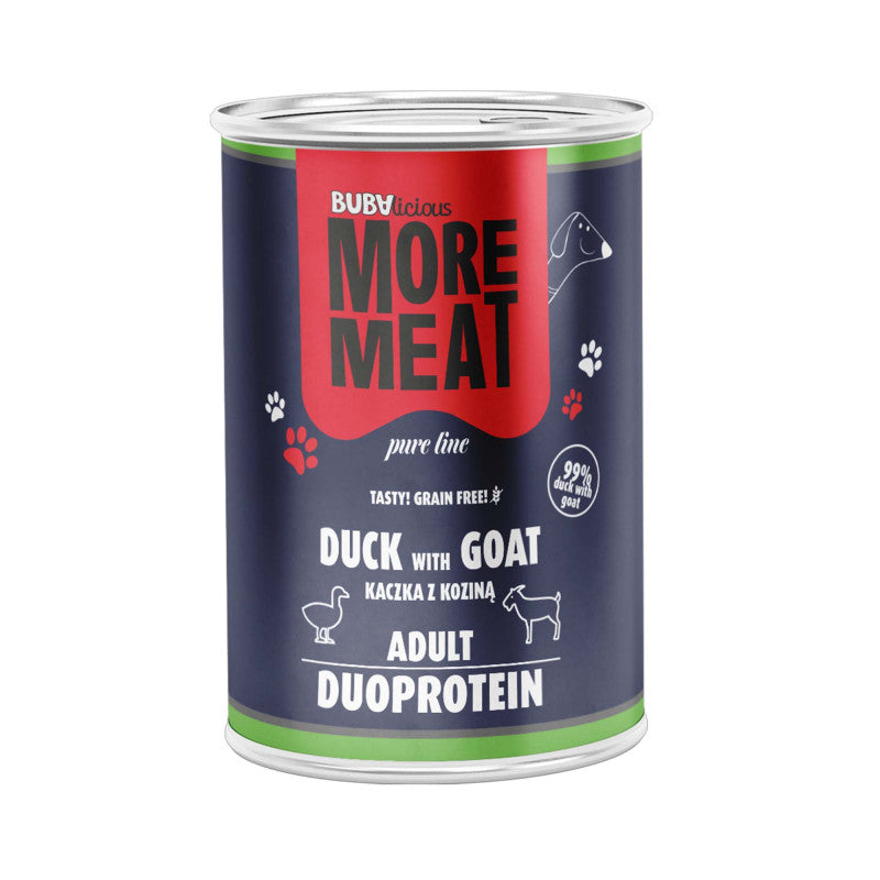 BUBA BUBALICIOUS DUO PURE MOKRA KARMA DLA PSA KACZKA I KOZA 400G