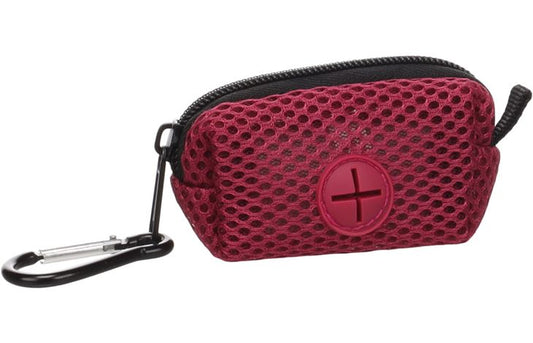 FLAMINGO POOP BAG HOLDER MISHA BURGUNDY + 1 ROLL 9X4X4,5CM