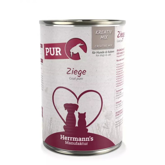 HERRMANN'S MANUFAKTUR MOKRA KARMA DLA PSA MOKRA KARMA DLA KOTA ZIEGE KOZA 400G