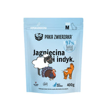PAKA ZWIERZAKA SUCHA KARMA KOT JAGNIĘCINA I INDYK M 400G