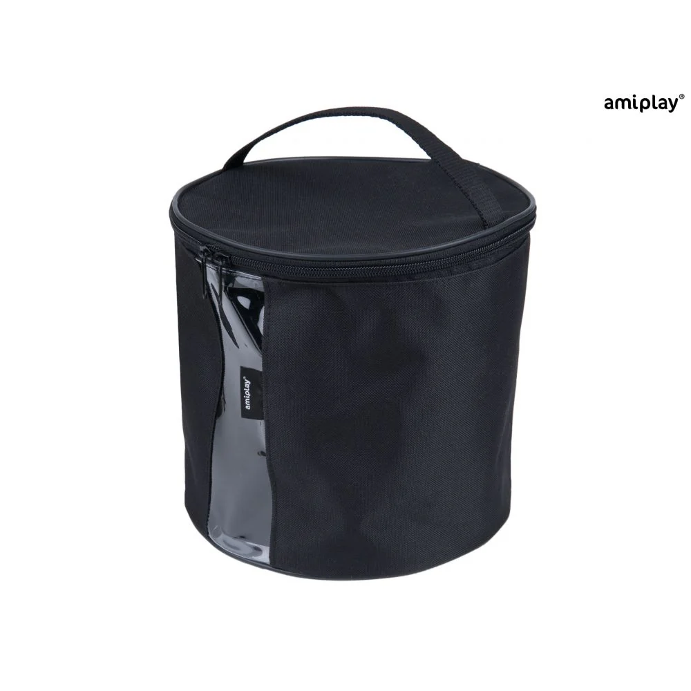 AMIPLAY AMITRAVEL POJEMNIK PODRÓŻNY NA KARMĘ CZARNY S