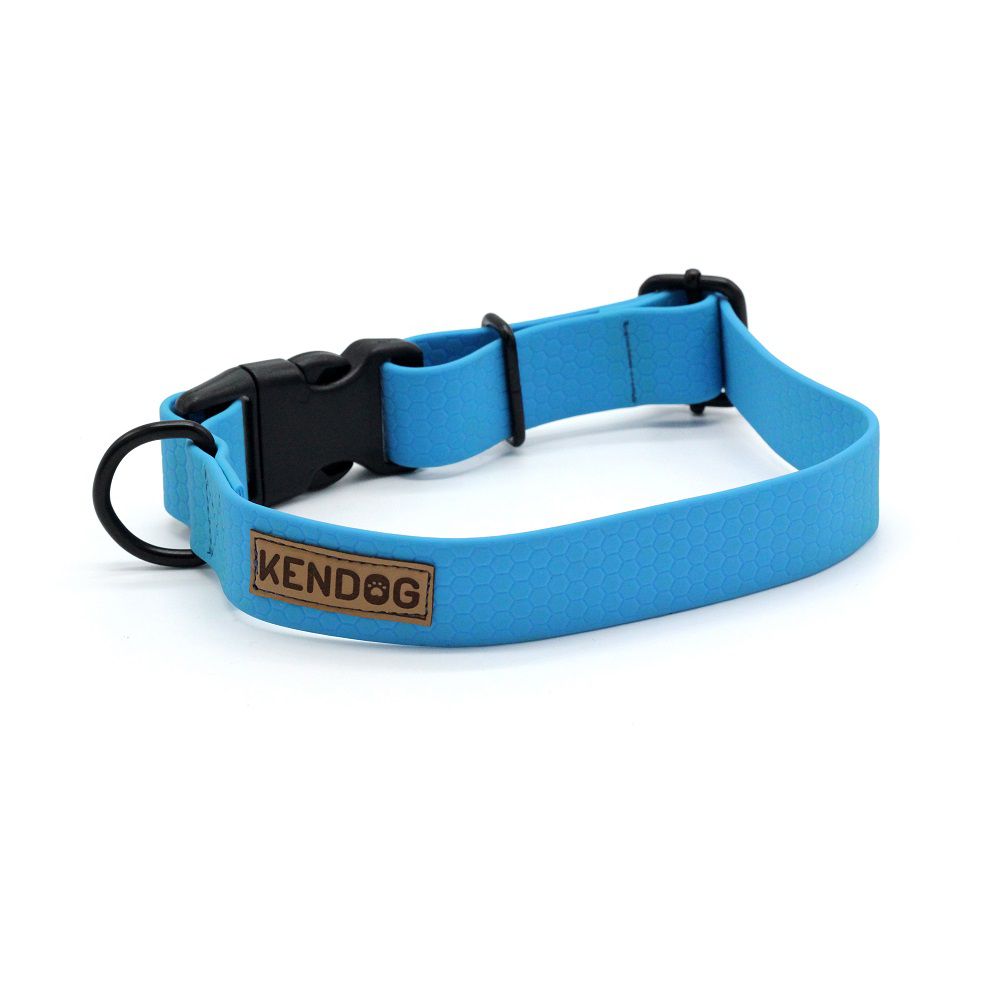 KENDOG OBROŻA DLA PSA PVC/TPU BLUE NEON S