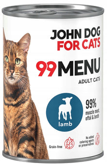 JOHN DOG 99MENU MOKRA KARMA KOT JAGNIĘCINA 400G