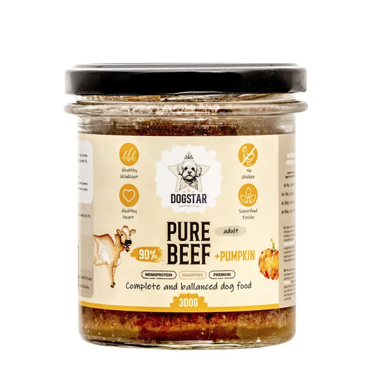 DOGSTAR PURE MOKRA KARMA PIES WOŁOWINA Z CUKINIĄ 300G