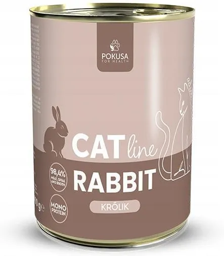 POKUSA CAT LINE MOKRA KARMA DLA KOTA RABBIT 400G
