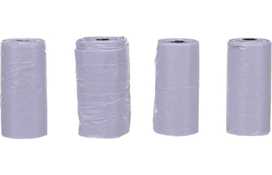 FLAMINGO POOP BAG BASIC PASTEL PURPLE 4X15PCS