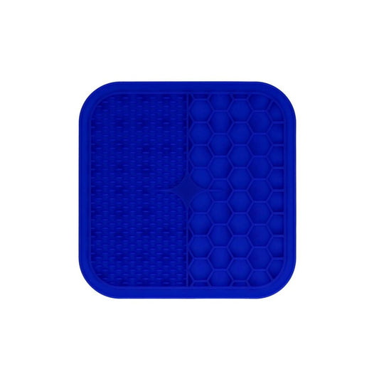 EAT SLOW LIVE LONGER LICK MAT DUO M BLUE