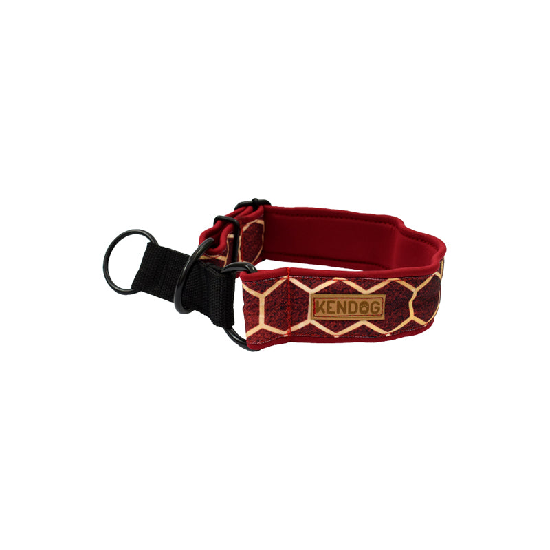 KENDOG OBROŻA DLA PSA PÓŁZACISKOWA BORDO PLASTRY MIODU 5CM M