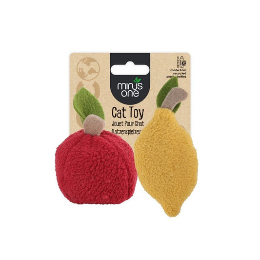 MINUS ONE FRUIT CAT TOYS - LEMON&APPLE