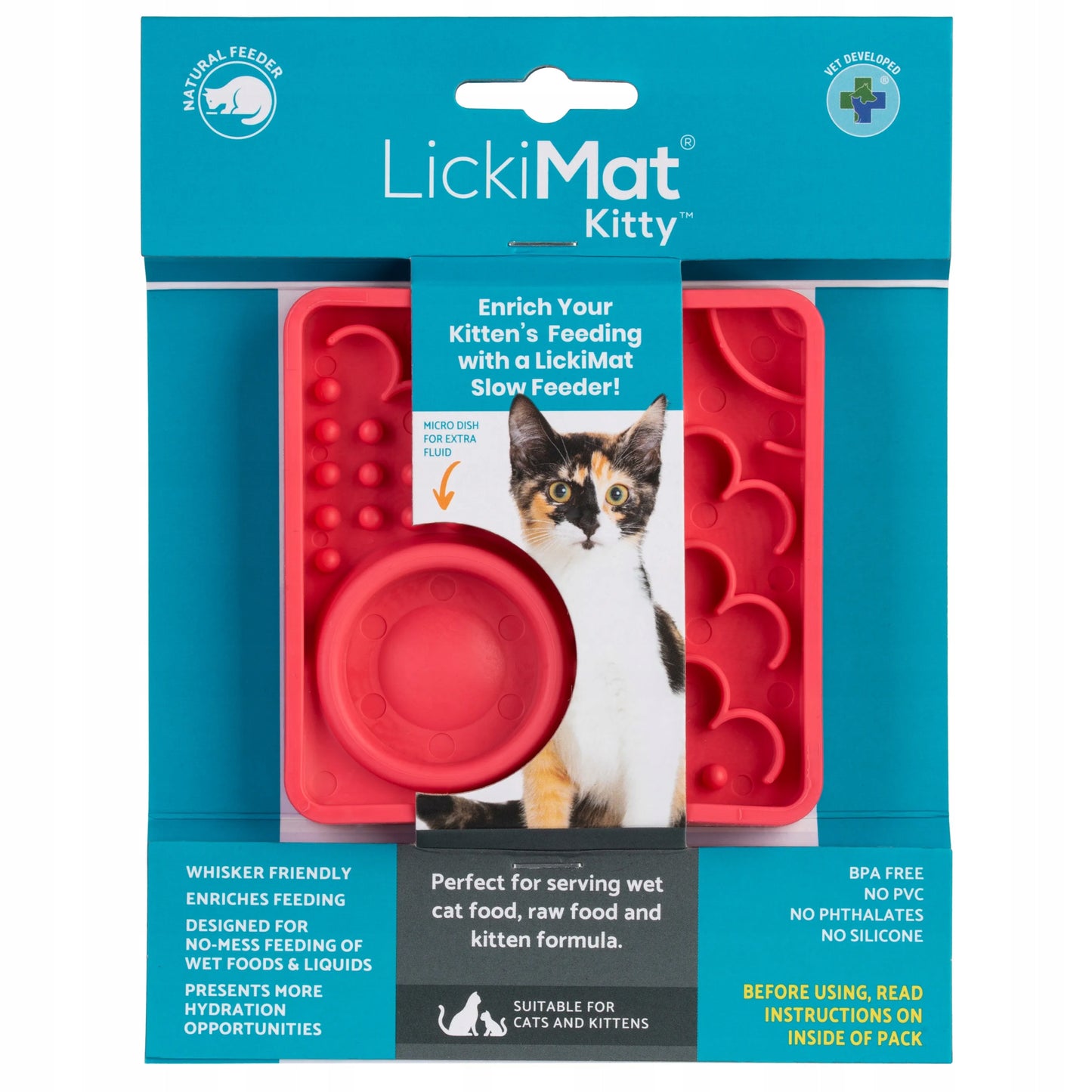 LICKIMAT CLASSIC KITTY CAT RÓŻOWA