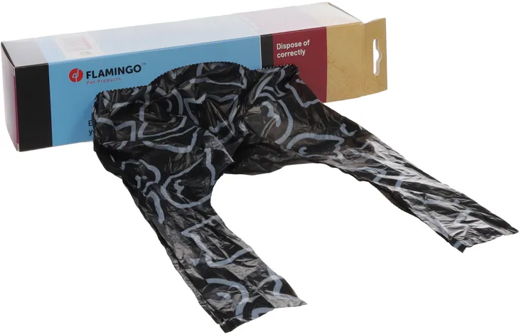 FLAMINGO TRASH BAG FOR CAT LITTER TRISH BLACK 50PCS