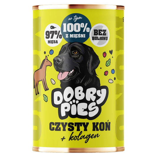 DOBRY PIES MONO MOKRA KARMA PIES CZYSTY KOŃ 400G