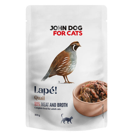 JOHN DOG FOR CATS LAPE MOKRA KARMA KOT PRZEPIÓRKA 100G
