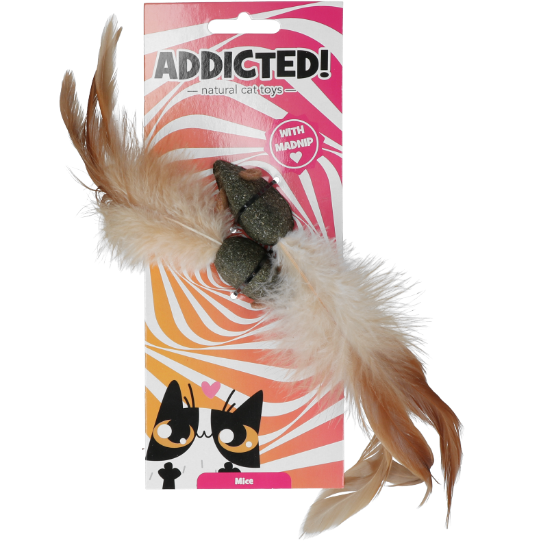 ADDICTED MICE WITH FEATHERS