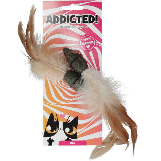 ADDICTED MICE WITH FEATHERS