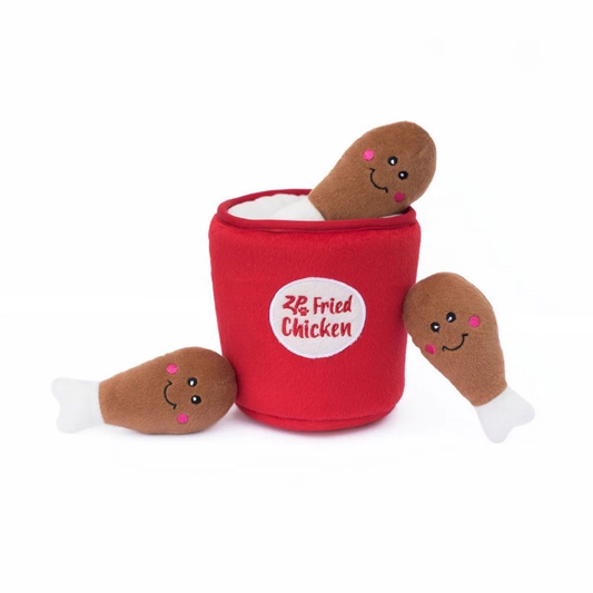 ZIPPY PAWS PLUSZOWA NORKA KUBEŁEK KURCZAKA – PLUSZOWA NORKA DLA PSA