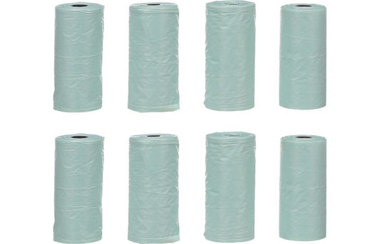 FLAMINGO POOP BAG BASIC PASTEL GREEN 8X15PCS