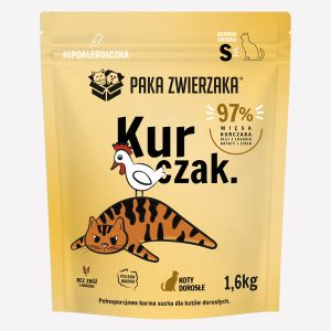 PAKA ZWIERZAKA SUCHA KARMA KOT KURCZK S 1,6KG